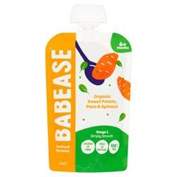 Organic Sweet Potato Peas & Spinach 100g