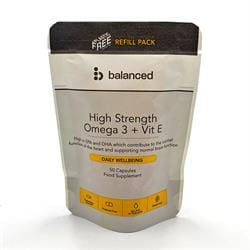 High Strength Omega 3 + Vit E 50 Gel Caps - Refill Pouch