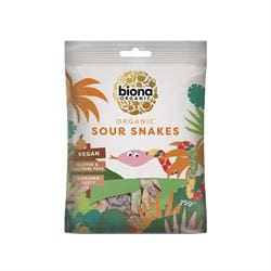 Organic Sour Snakes 75g