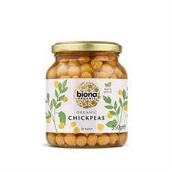 Organic Chick Peas -in Glass jars 350g