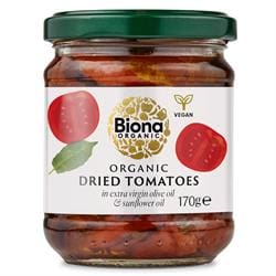 Organic Dried Tomatoes in Extra Virgin Olive Oil 170g