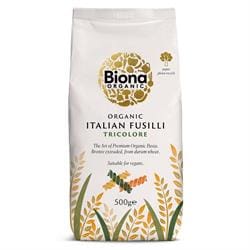 Biona Organic Fusilli Pasta Tri Colore Bronze 500g