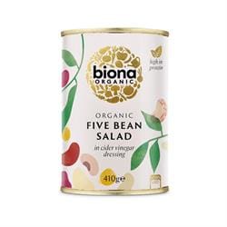 Organic Five Bean Salad in Vinaigrette Dressing 410g