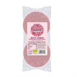 Organic Strawberry Yoghurt Coated Rice Cakes 100g