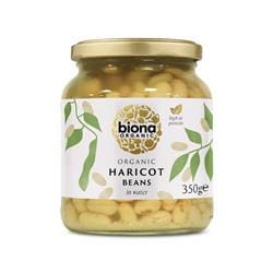 Organic Haricot Beans in Glass Jar 350g