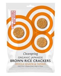 Organic Rice Crackers - Whole Sesame 40g