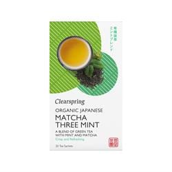 Organic Japanese Matcha Three Mint 20 Teabags