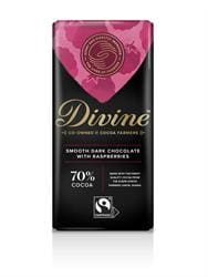 Vegan Dark Chocolate with Raspberries 90g