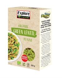 Organic Green Lentil Penne 250g