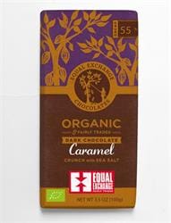 Organic Caramel Crunch & Sea Salt Choc 55%