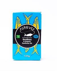 Whole Sardines in Organic Sunflower Oil 120g