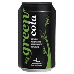 Green Cola 330ml Can - No calorie stevia sweetened cola