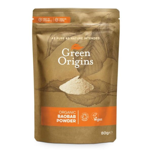 Organic Baobab Powder (Raw) 80g - Image 2