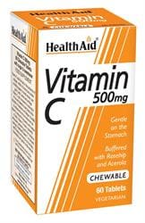 Vitamin C 500mg  - Chewable (Orange Flavour) - 60 Tablets