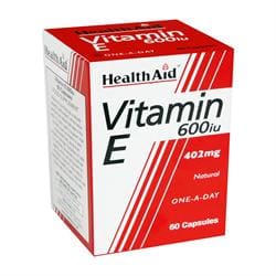 Vitamin E 600iu Natural Capsules 60's