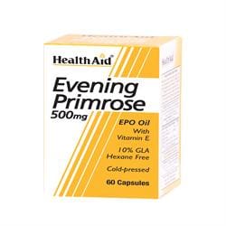 Evening Primrose Oil 500mg + Vitamin E Capsules 60's