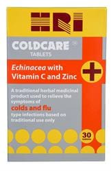 HRI Coldcare tablets 30s: Echinacea with Vitamin C and Zinc