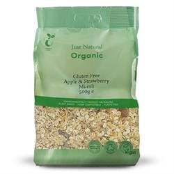 Organic Gluten Free Apple & Strawberry Muesli 500g