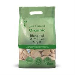 Organic Almonds Blanched 80g