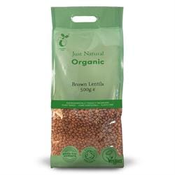 Organic Brown Lentils 500g