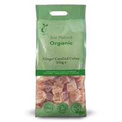 Organic Ginger Candied Cubes 500g