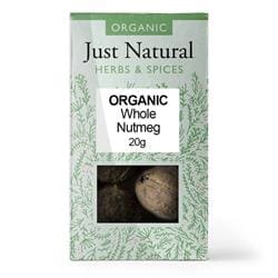 Organic Whole Nutmeg (Box) 20g