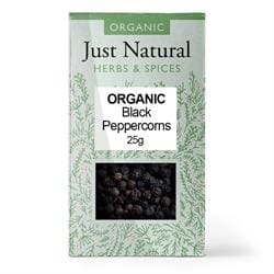 Organic Black Peppercorns (Box) 25g