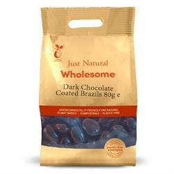 Dark Chocolate Coated Brazils 80g