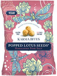 Popped Lotus Seeds Pink Salt 25g