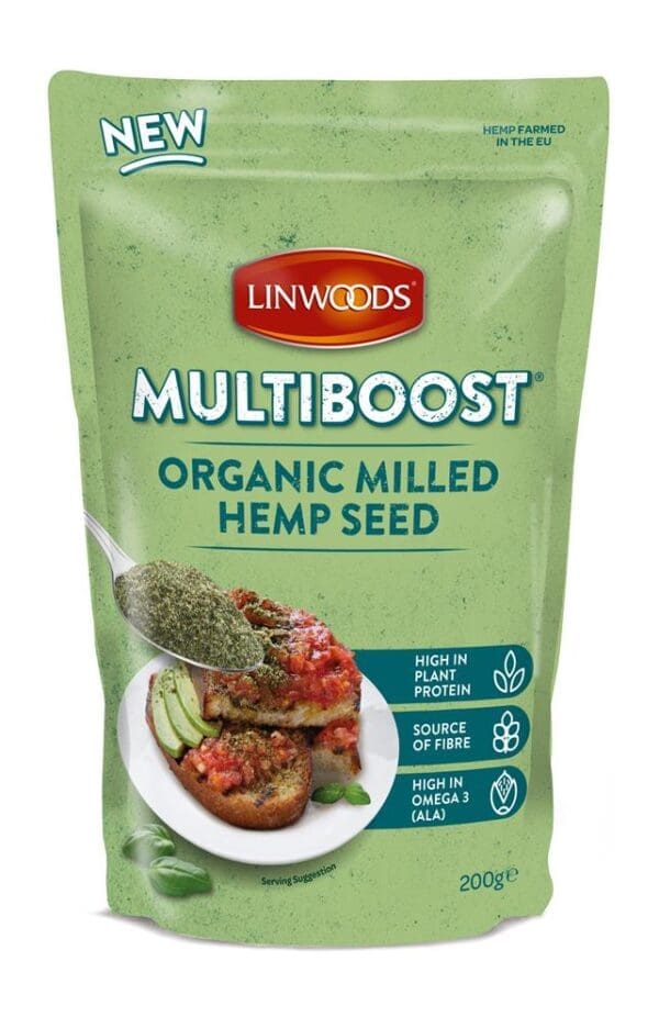 Multiboost Organic Milled Hemp Seed 200g - Image 2