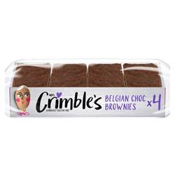 Mrs Crimbles Gluten Free Belgian Choc Brownies 190g