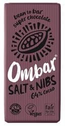 Ombar Salt & Nibs 70g organic and vegan