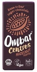 Ombar Centres Hazelnut Truffle Dark Chocolate Bar 70g