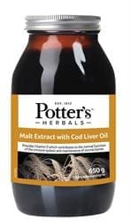 Potter Malt Extract and Cod Liver Oil 650g