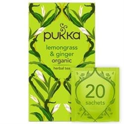 Pukka Organic Lemongrass & Ginger Herbal Tea 20 sachets