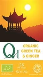 Organic Green Tea with Ginger 25 Bags / 40g