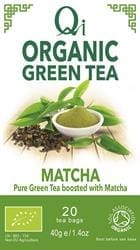 Qi Organic Green Tea & Matcha 20 bags / 40g