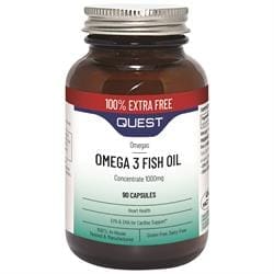 OMEGA 3 FISH OIL 1000mg (100% EXTRA FREE)