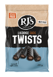 Choc Twists Licorice 280g