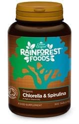 Organic Chlorella & Spirulina 500mg 300 Tablets