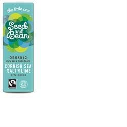 Organic Milk 37% Sea Salt & Tangy Lime Bar 25g