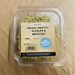 Organic Sprouted Alfalfa & Broccoli 100g