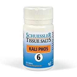 No 6 Kali Phos Tissue Salts 125 Tablets