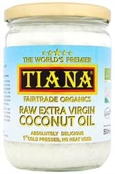 TIANA Fairtrade Organics Raw Extra Virgin Coconut Oil UK no.1