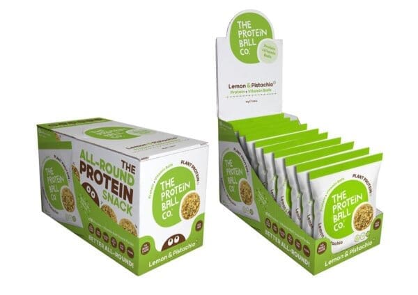 Lemon & Pistachio Protein + Vitamin Balls (Plant Protein) - Image 2