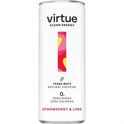 Virtue Clean Energy (Yerba Mate Drink) - Strawberry & Lime 250ml