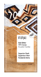 Dark 70% Superior Chocolate Vegan Organic 100g