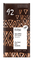 Dark 92% Chocolate Vegan Organic 80g