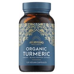 Organic Turmeric Ginger & Black Pepper Extract Caps - 120's