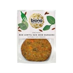 Organic Red Lentil Sun Seed Burgers 160g